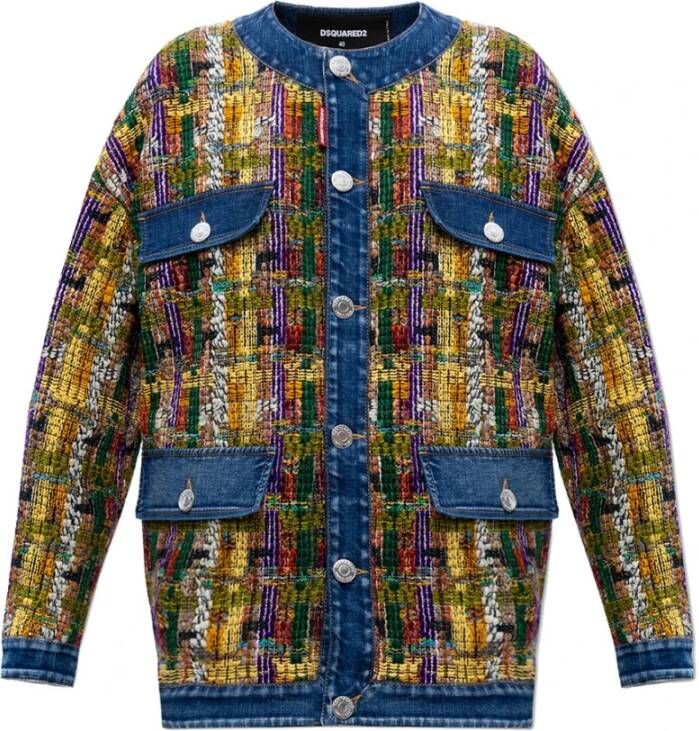 Dsquared2 Tweed jasje , Bruin, Dames