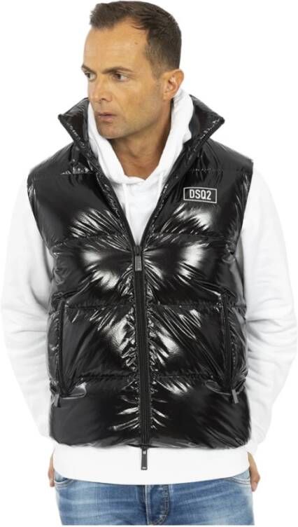 Dsquared2 Vesten , Zwart, Heren
