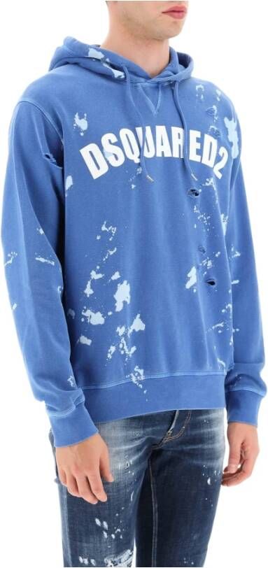 Dsquared2 Voldoende lederen schouderzakken , Blauw, Heren