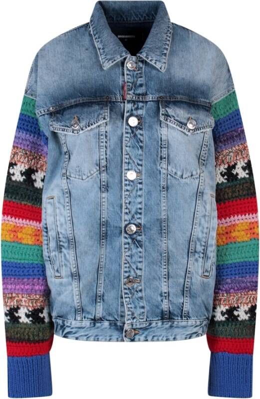 Dsquared2 Vrouwenkledingjassen, Jassen , Blauw, Dames