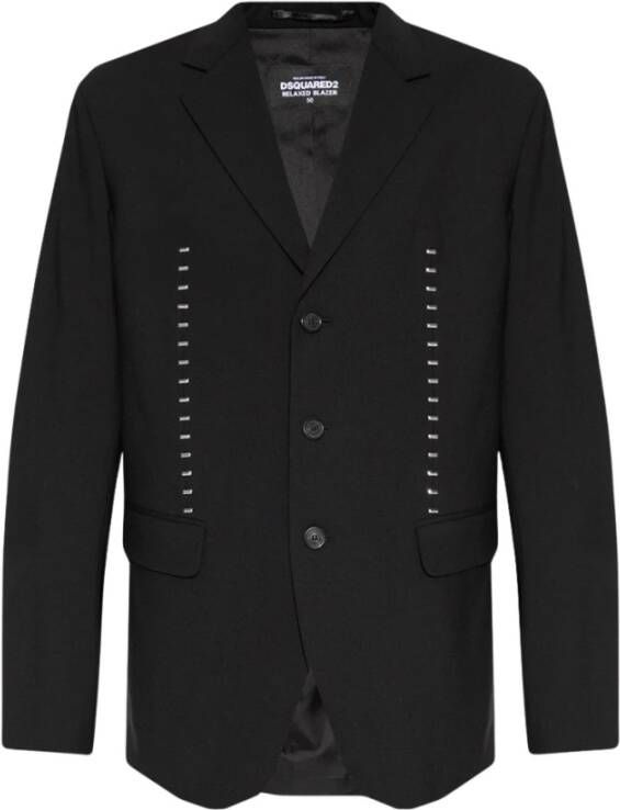 Dsquared2 Wollen blazer , Zwart, Heren