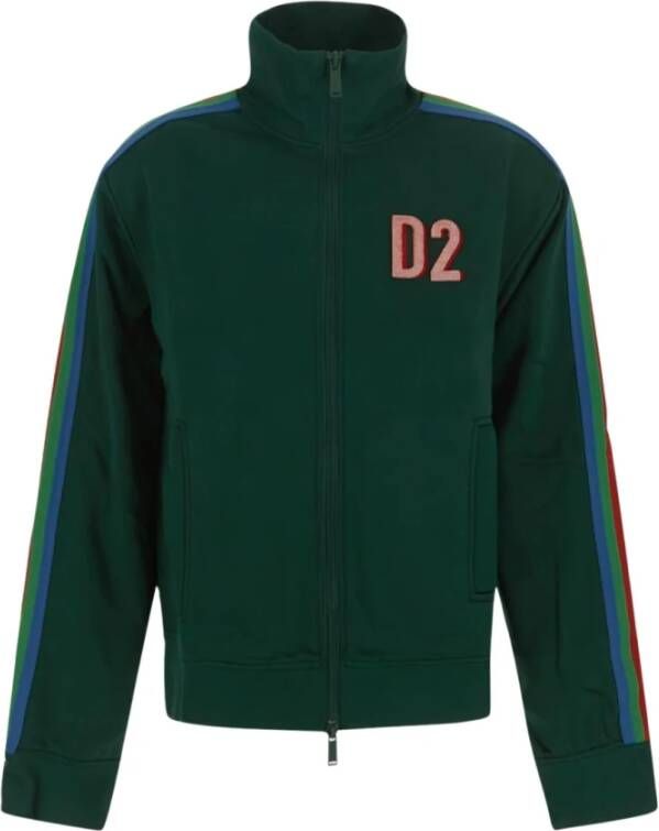 Dsquared2 Zijband ritsjack , Groen, Heren