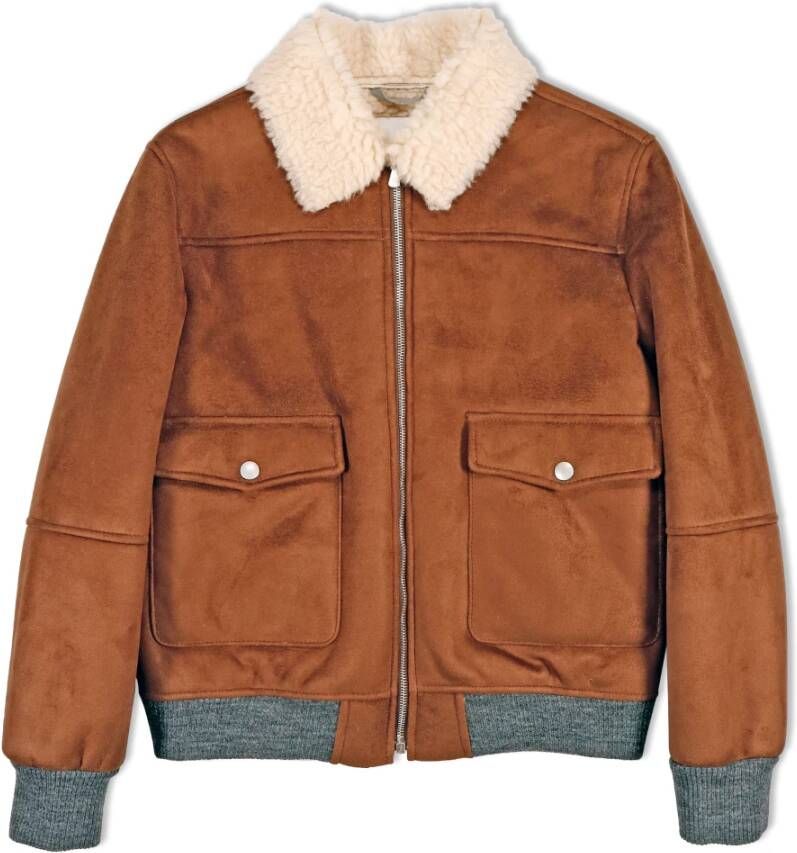 Eleventy Fleece Jassen Bruin Heren