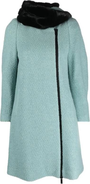 Emporio Armani Trenchcoats & Mantels Blauw Dames