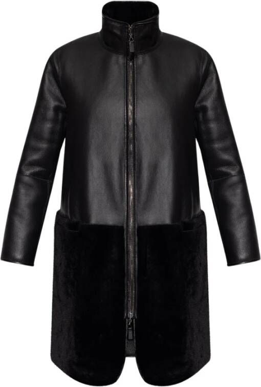 Emporio Armani Trenchcoats & Mantels Zwart Dames
