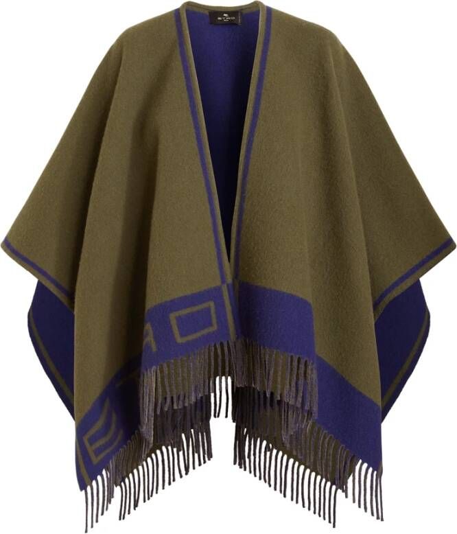 ETRO Poncho's Groen Dames
