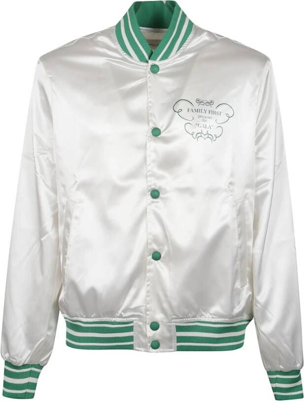 Family First Gala Varsity Bomber Jacket , Wit, Heren