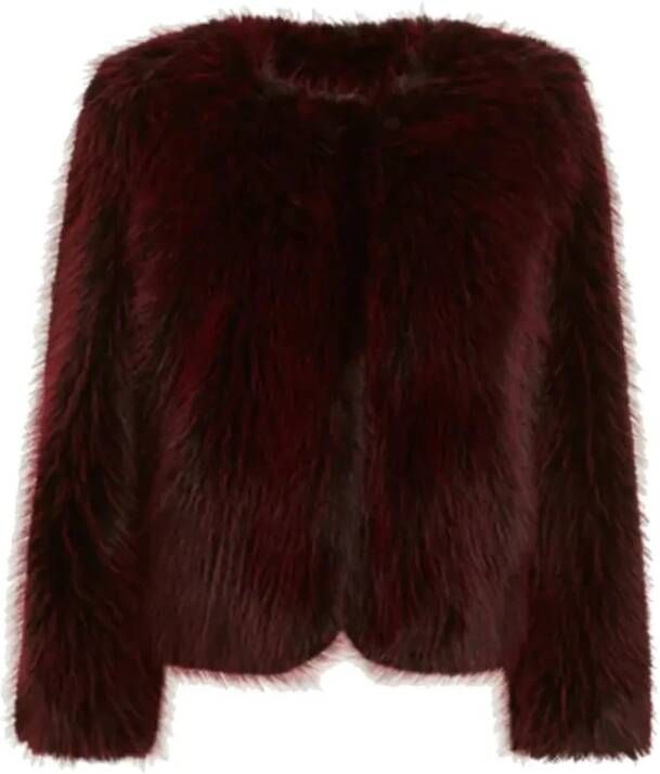 Guess Jack van imitatiebont en schapenvacht , Bruin, Dames