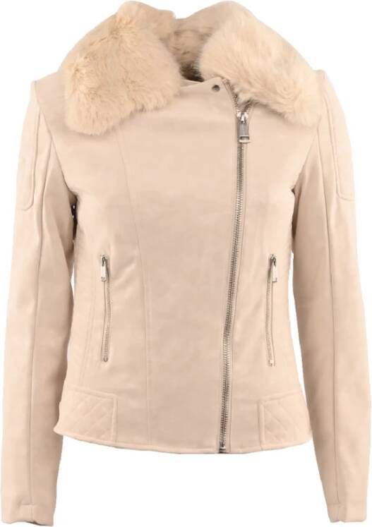 Guess Leren jasje W2Bl62 We5V0 Guess, Beige, Dames