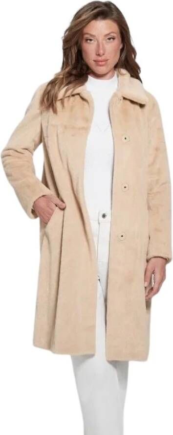 Guess Trenchcoats & Mantels Beige Dames
