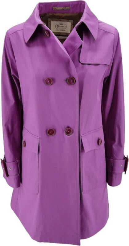 Herno Double Breasted Coats , Paars, Dames