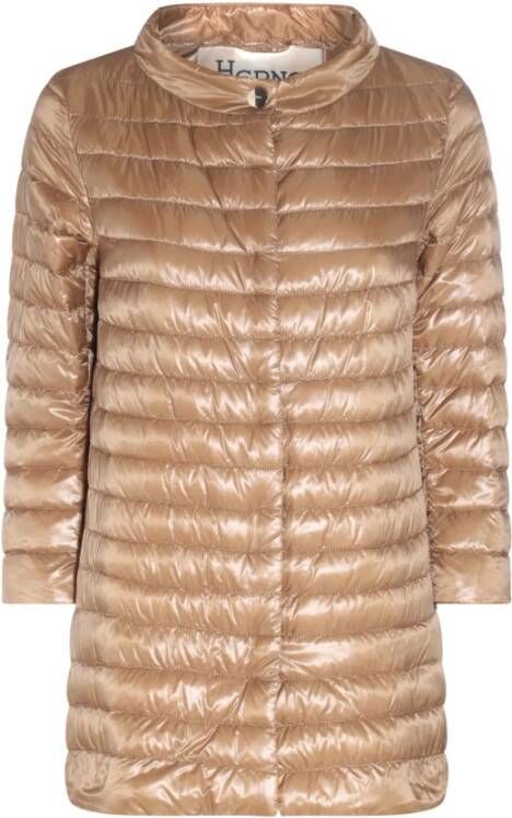 Herno Gewatteerde Jassen Bruin Dames