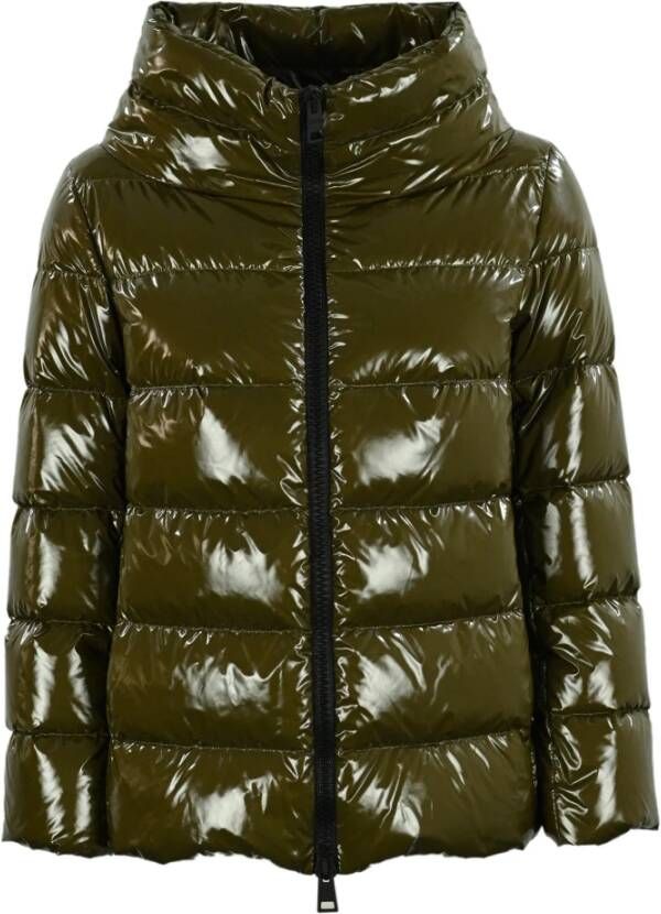 Herno Gewatteerde Jassen Groen Dames