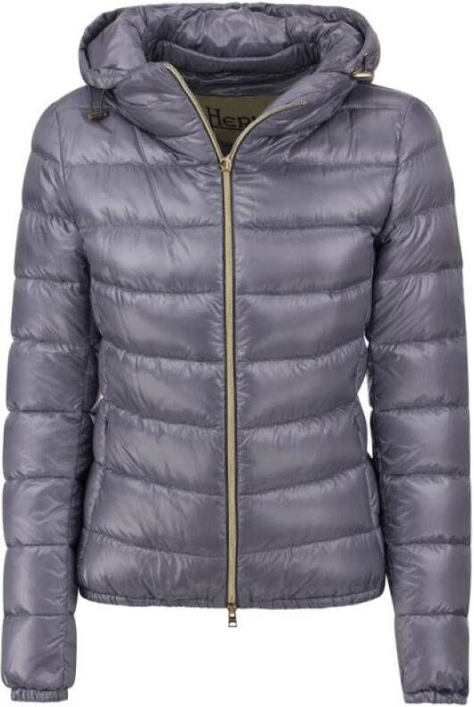 Herno Hooded down jas , Grijs, Dames