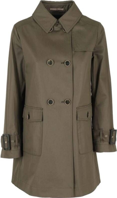 Herno Trenchcoats & Mantels Groen Dames