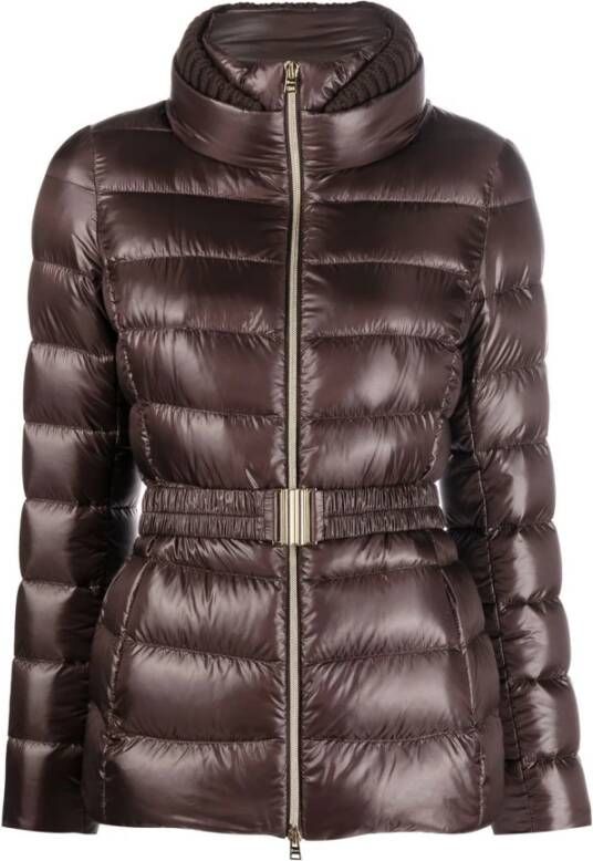 Herno Gewatteerde Jassen Bruin Dames