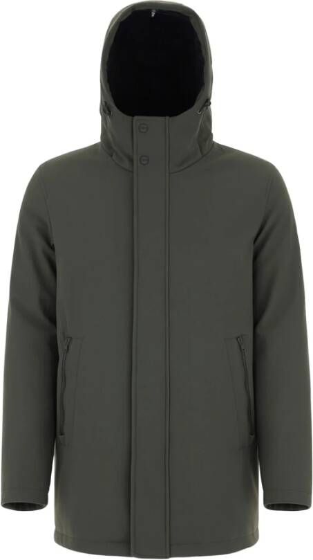 Herno Omlaag jasje met vaste kap , Groen, Heren