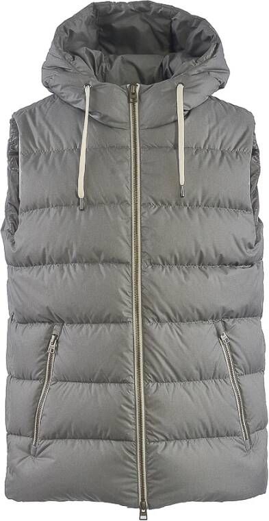 Herno Vests , Grijs, Heren
