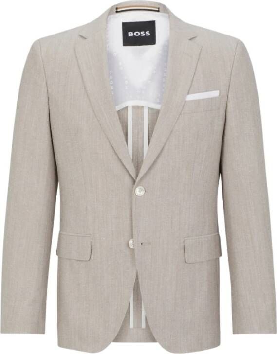 Hugo Boss Blazer , Beige, Heren