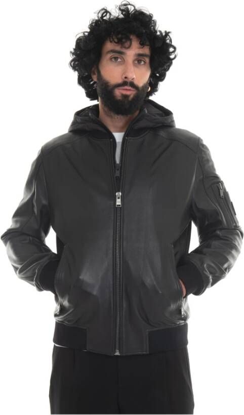 Hugo Boss Bomber jackets Zwart Heren