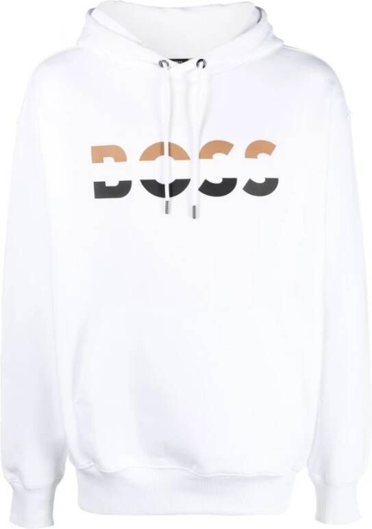 Hugo Boss Hoodies & sweatvesten Wit Heren