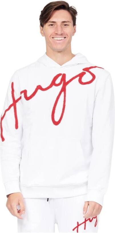 Hugo Boss Hoodies & sweatvesten Wit Heren
