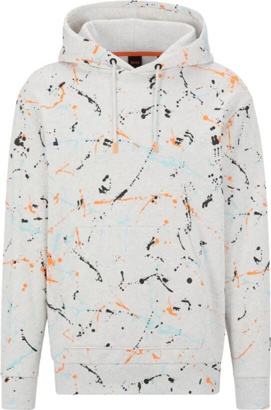 Hugo Boss Hoodies & sweatvesten Wit Heren