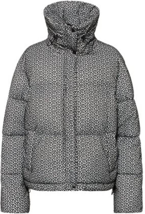 Hugo Boss Fary puffer jack met steekzakken en logoprint
