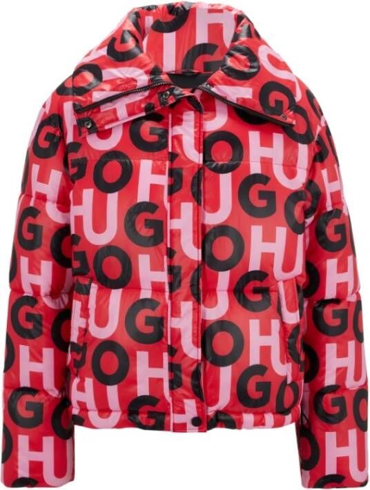 Hugo Boss Gewatteerde Jassen Rood Dames