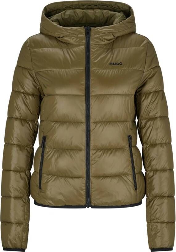 Hugo Boss Gewatteerde Jassen Groen Dames