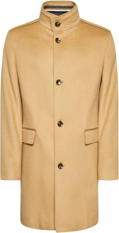 Hugo Boss Jas met enkele rij knopen , Beige, Heren