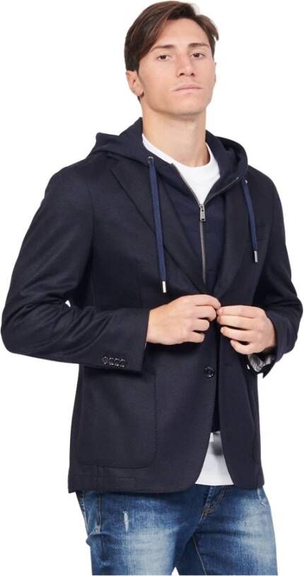 Hugo Boss Zomerjassen Blauw Heren