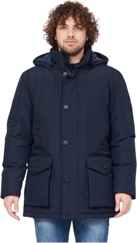Hugo Boss Winterjassen Blauw Heren