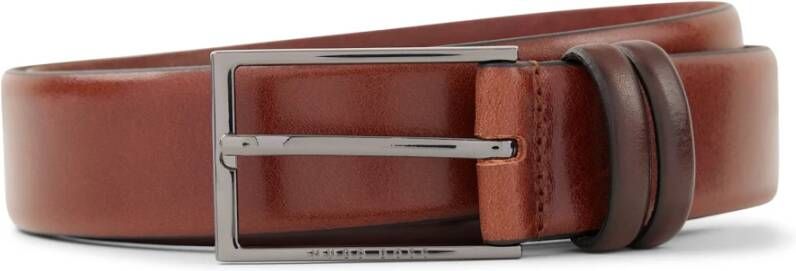 HUGO BOSS Bruine leren riem Carmello