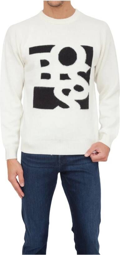 Hugo Boss Truien & Vesten Wit Heren