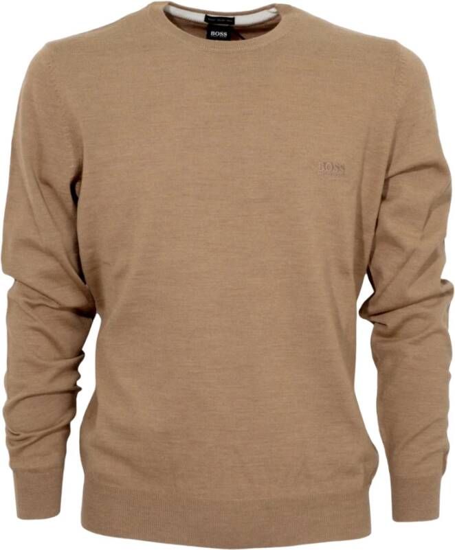 Hugo Boss Truien met ronde hals , Beige, Heren