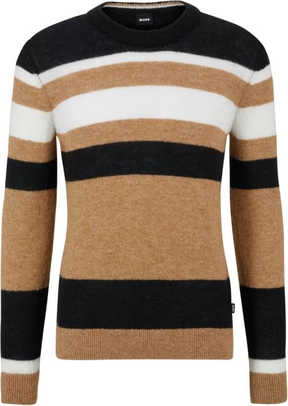 Hugo Boss Truien met ronde hals , Bruin, Heren