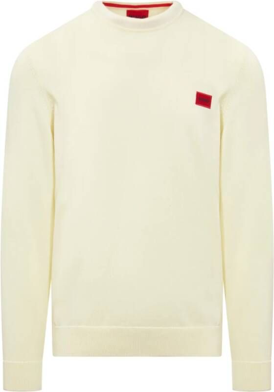 Hugo Boss Truien met ronde hals , Geel, Heren