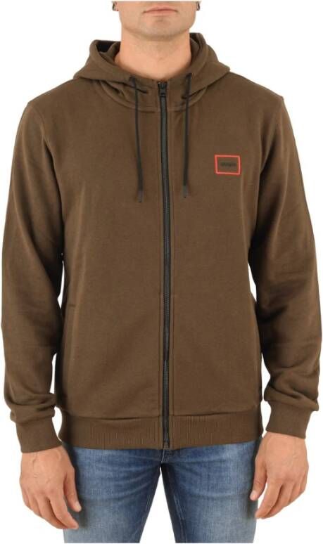 Hugo Boss Zip doordringing , Groen, Heren