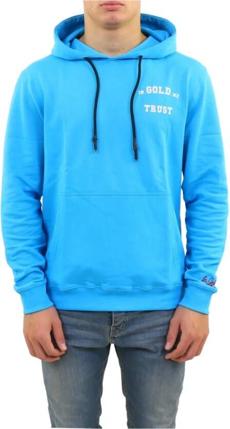 In Gold We Trust The notorious hoodie van biologisch katoen met logo en backprint