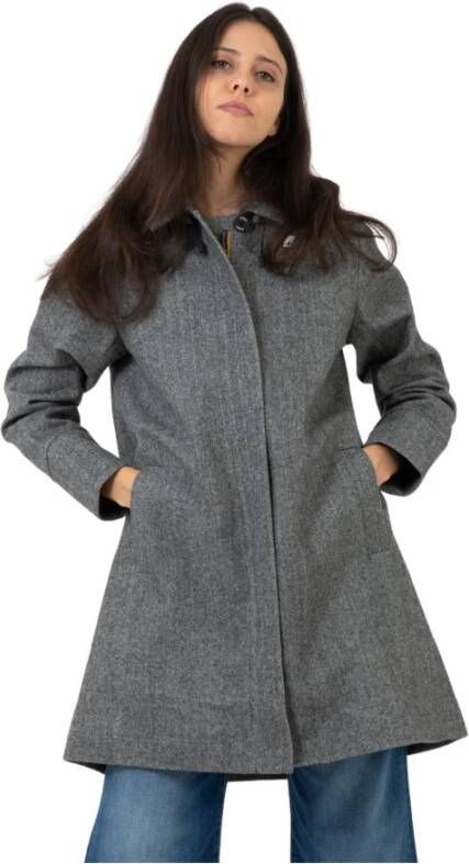K-way K Way Trenchcoats & Mantels Grijs Dames