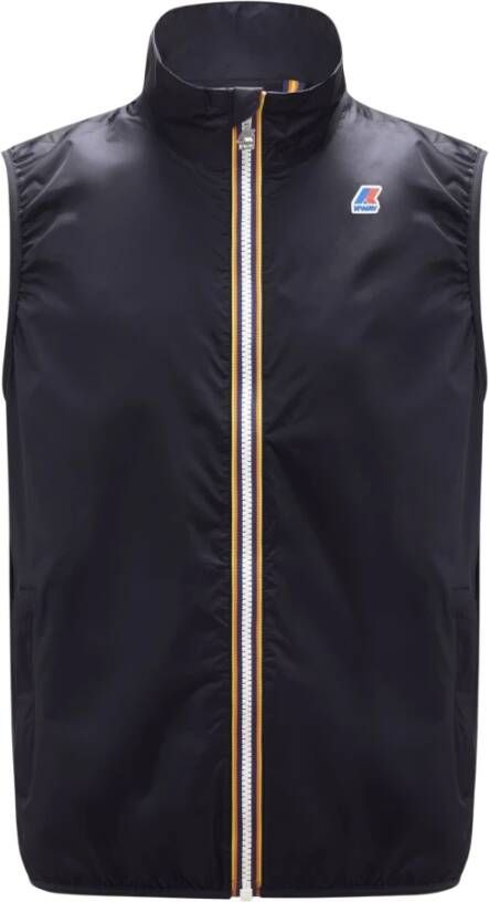 K-way Giubbotto K Way, Blauw, Heren