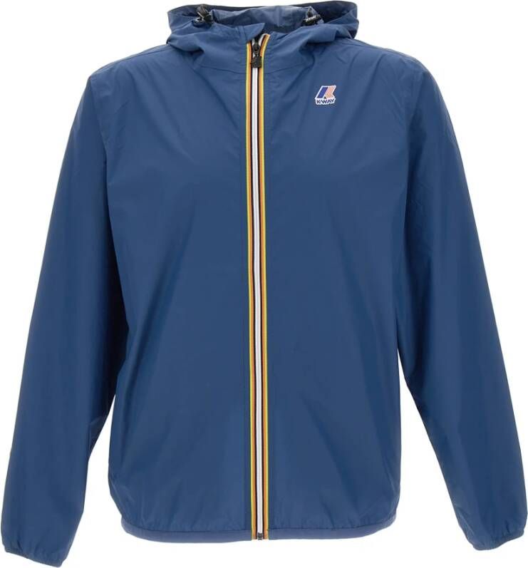 K-way Het echte 3.0 Claude jasje K Way, Blauw, Heren