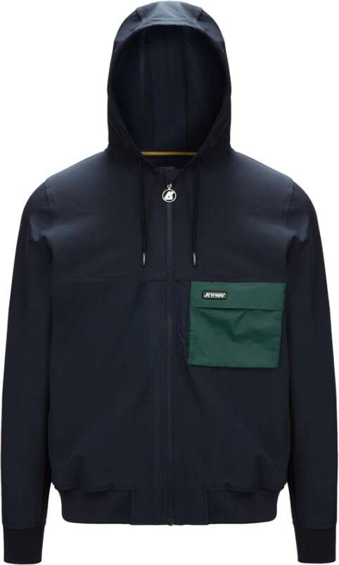 K-way Zip Loicet Jacket K Way, Blauw, Heren