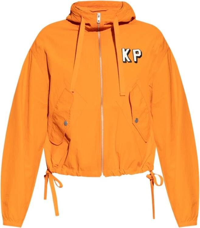 Kenzo Oversize cropped jacket , Oranje, Dames