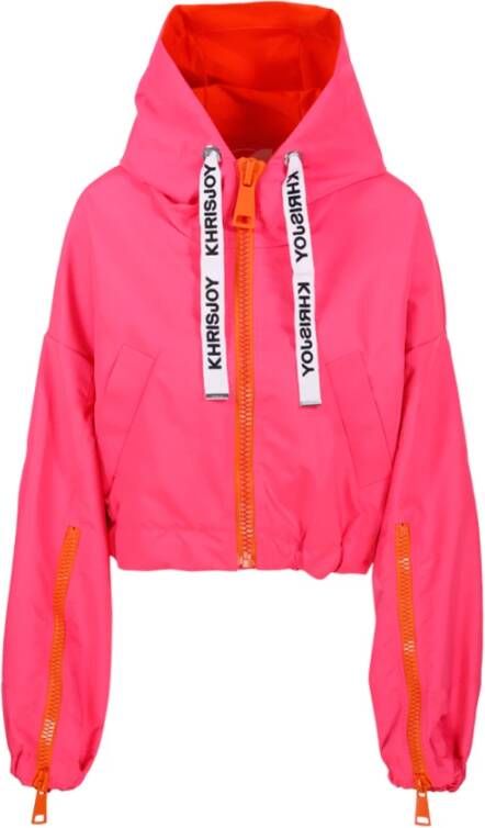 Khrisjoy Gewatteerde Jassen Roze Dames