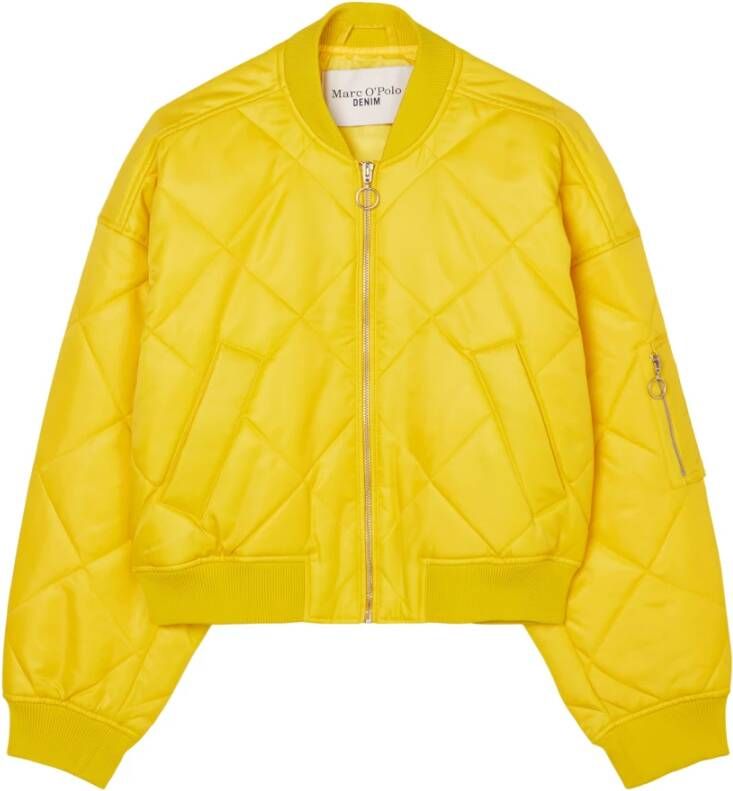 Marc O'Polo Gewatteerd bomberjack met quilt patroon en steekzakken