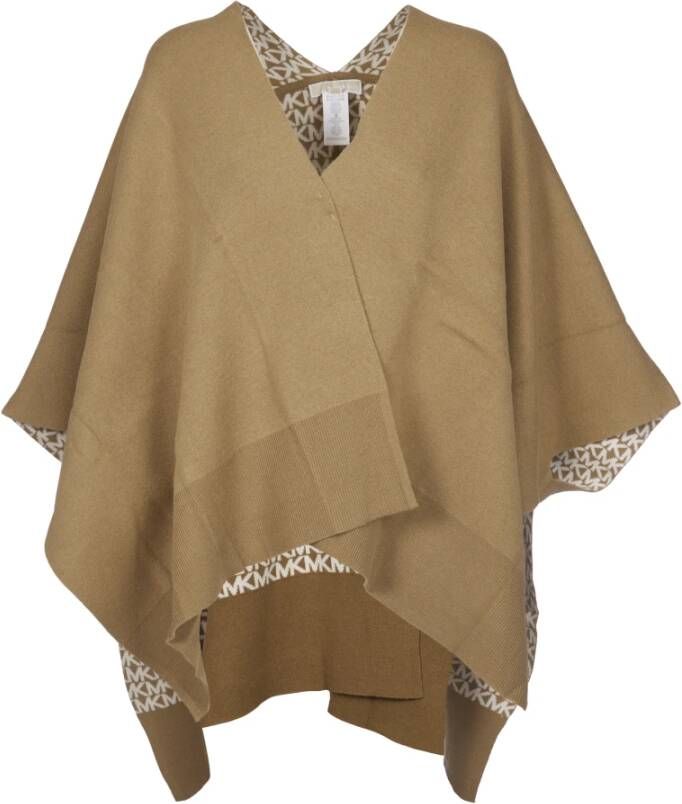 Michael Kors Omkeerbare cape , Bruin, Dames
