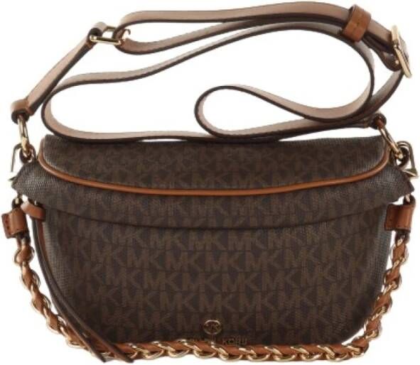 Michael Kors Slater Extra Small Logo Sling Pack , Bruin, Dames