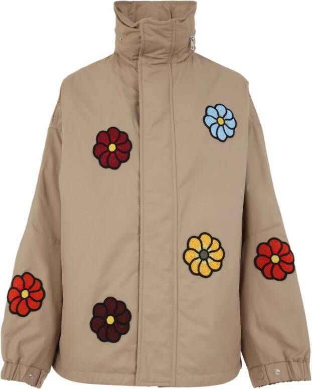Moncler Delamont Jacket , Beige, Dames